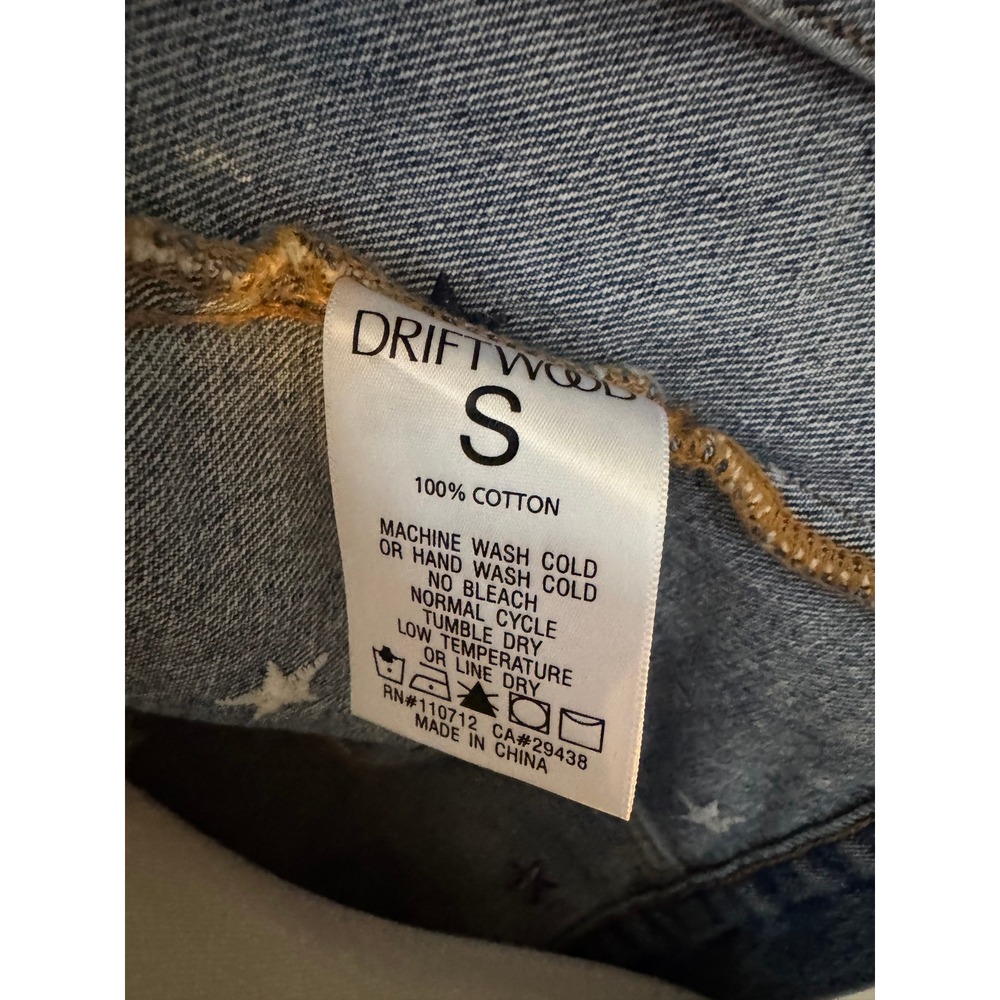 Driftwood Star Embroidered Denim Jacket, Size Small, Western/Patriotic - Picture 7 of 7